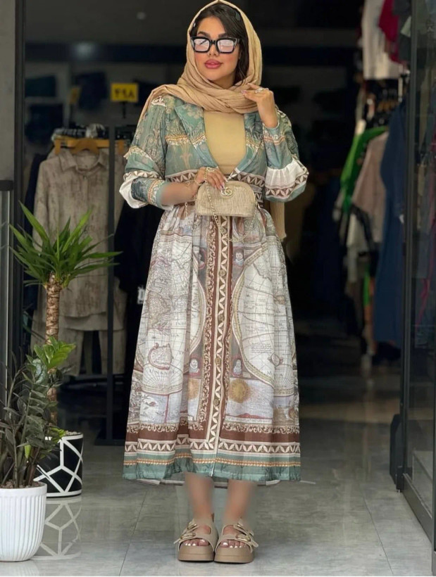 پیراهن طرح دار
