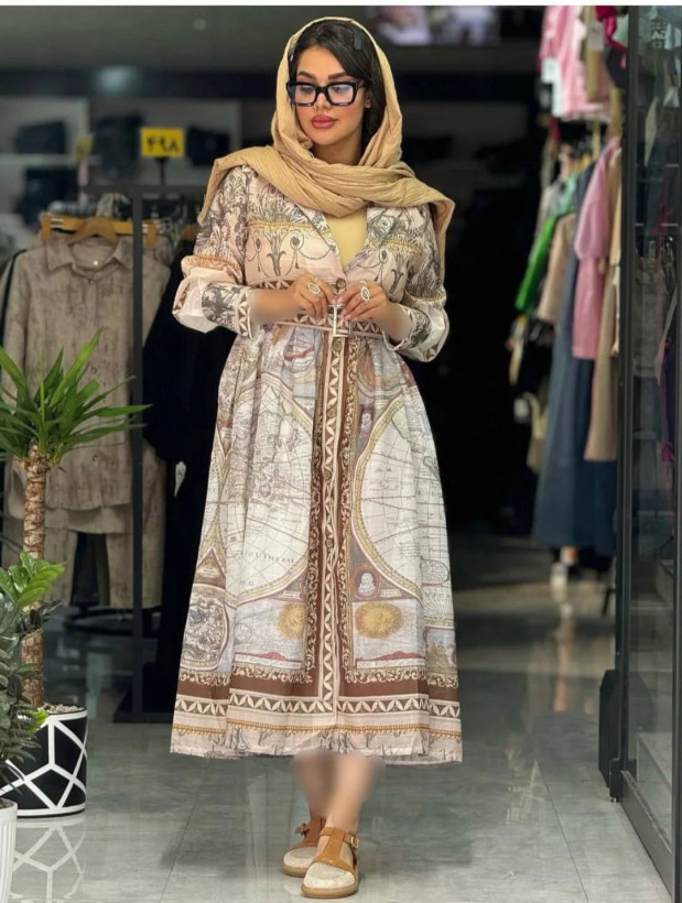 پیراهن طرح دار