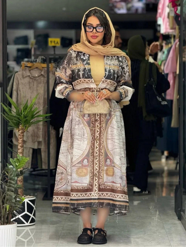 پیراهن طرح دار